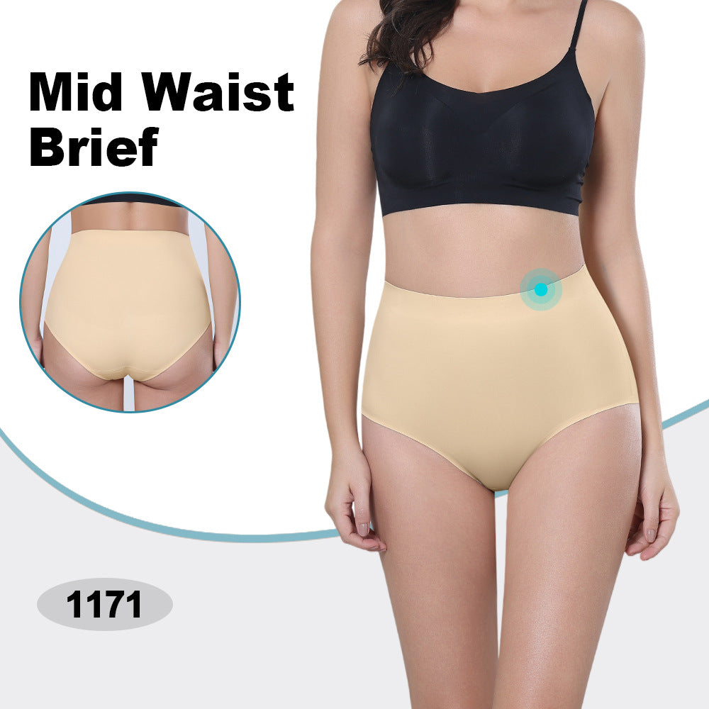 Tanga de tiro medio y alto sin costuras para control de abdomen y modelado corporal