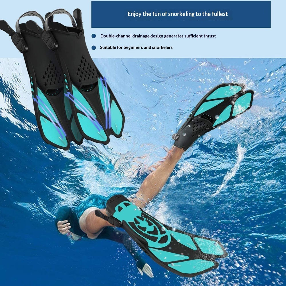 Professional Snorkeling Men's And Women's High Elasticity Durable Adjustable Short Fins