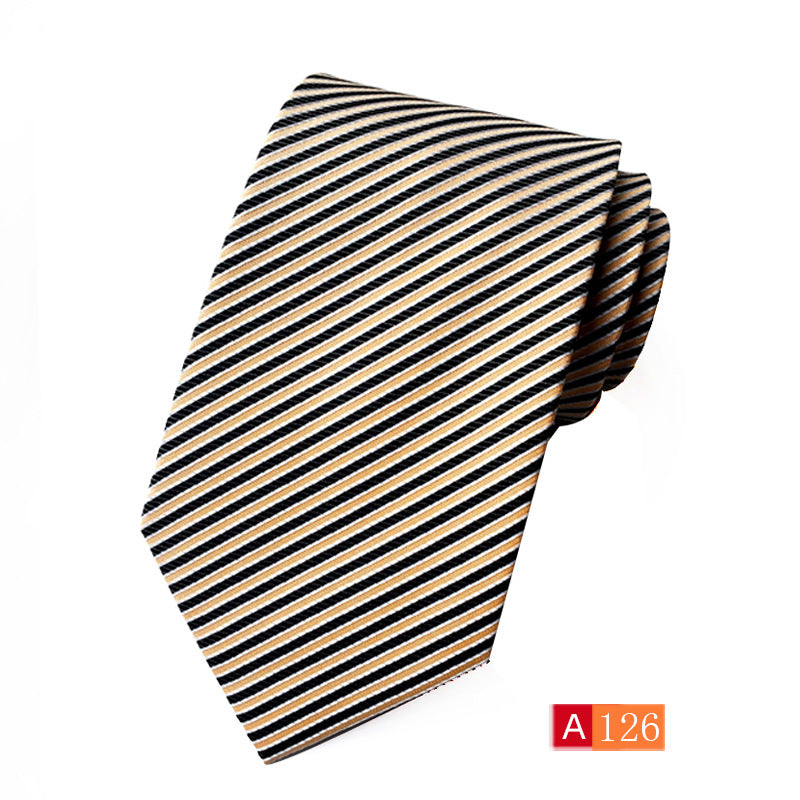 Corbata de jacquard de poliéster para hombre, informal y formal