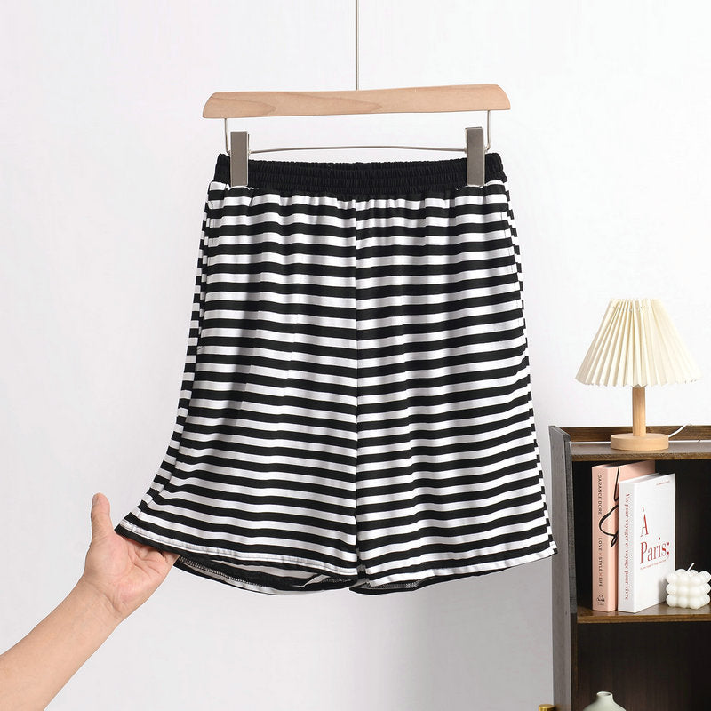 Japanese-style Loose-fitting  Wearable Large-size Bit-cotton Loungewear Pants