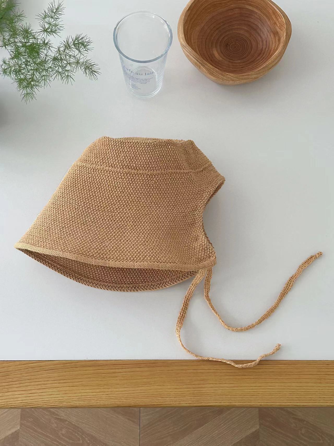 Womens French-style Flat-top Wide-brimmed Fisherman Hat