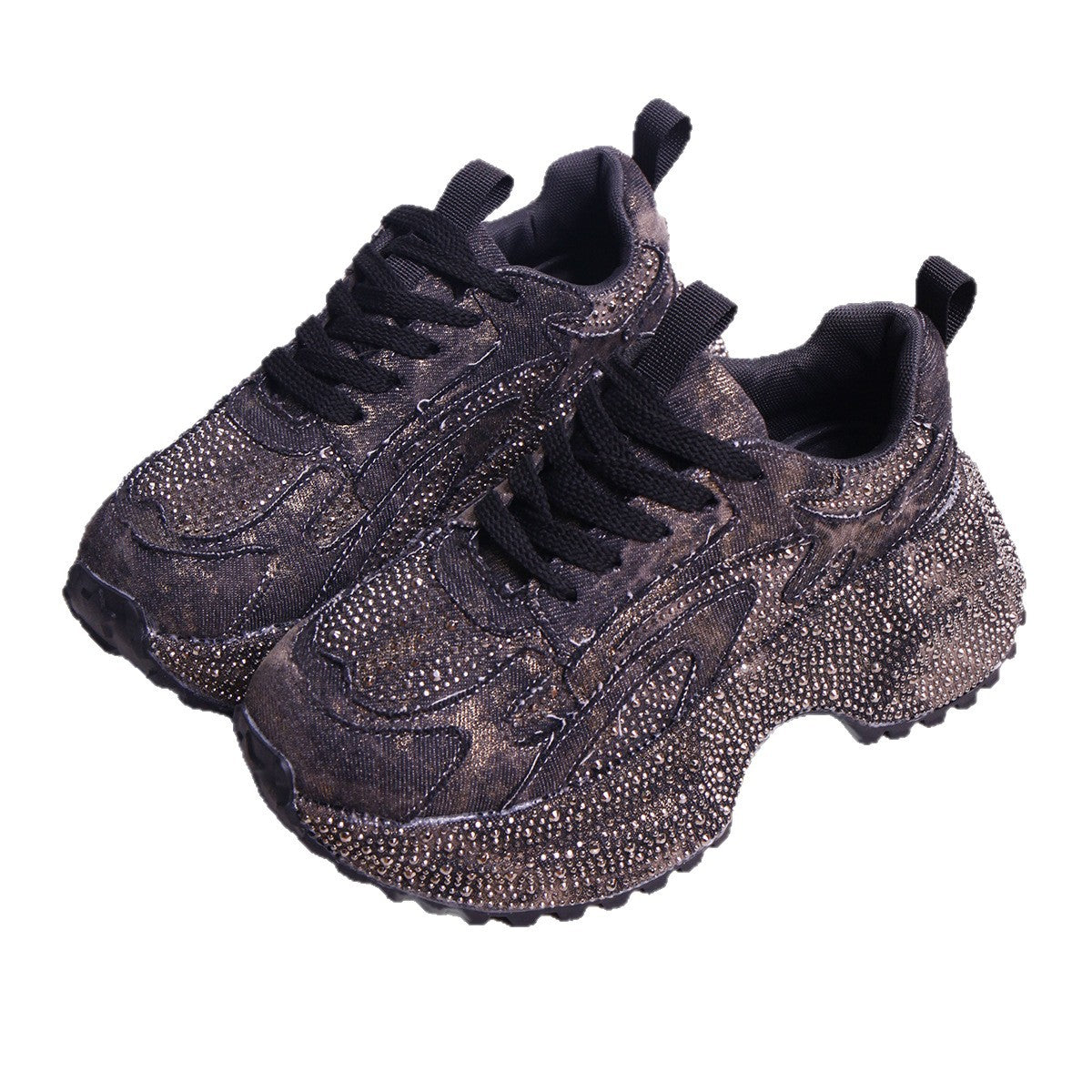 Zapatillas deportivas informales, elegantes, versátiles y con suela gruesa que aumentan la altura para mujer.