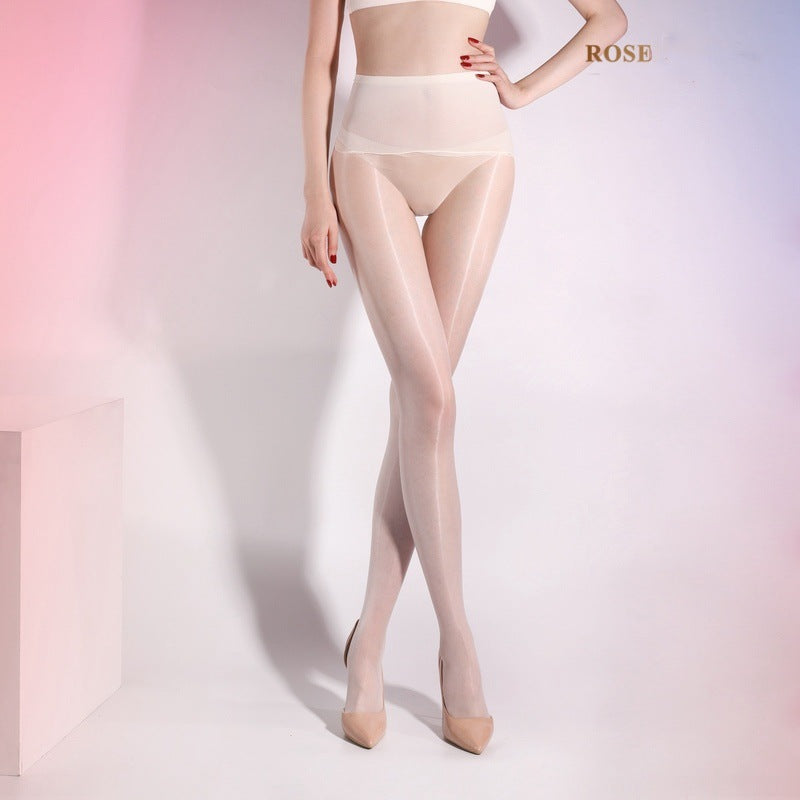 Sexy Silky High-waisted Aurora Seamless Crotch Tights