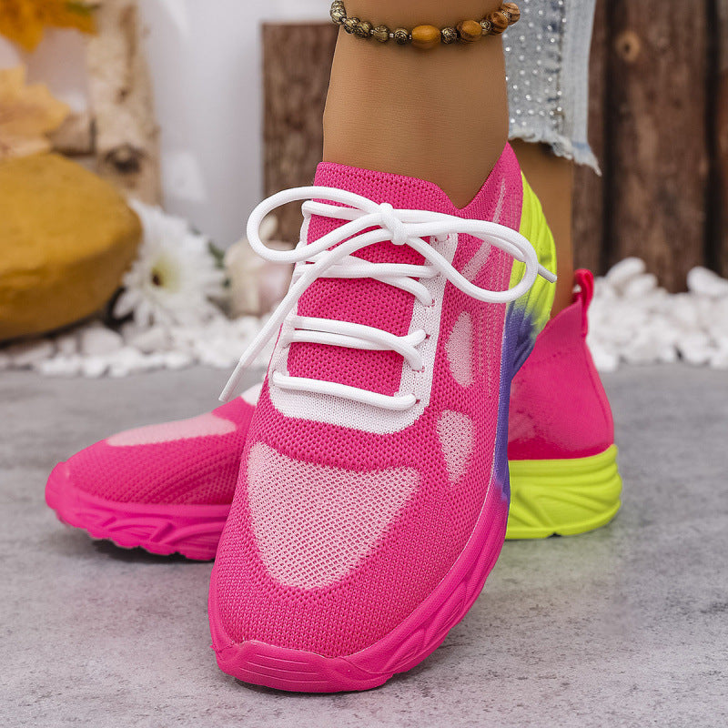 Zapatos planos informales elegantes de punta redonda y corte bajo para mujer