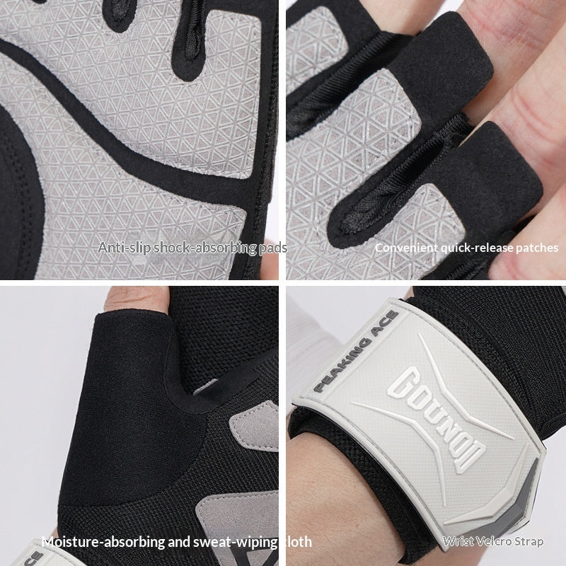 Guantes de medio dedo para ciclismo y escalada al aire libre