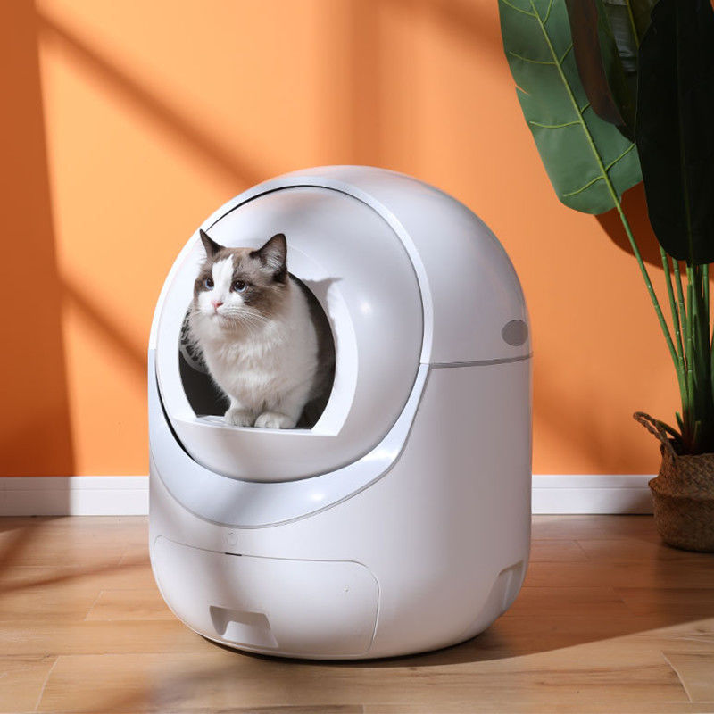 Caja de arena para gatos totalmente automática con desodorante eléctrico y totalmente cerrada
