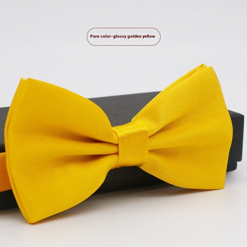 Corbata de lazo para novio, de color liso, para boda, negocios, informal, para hombre