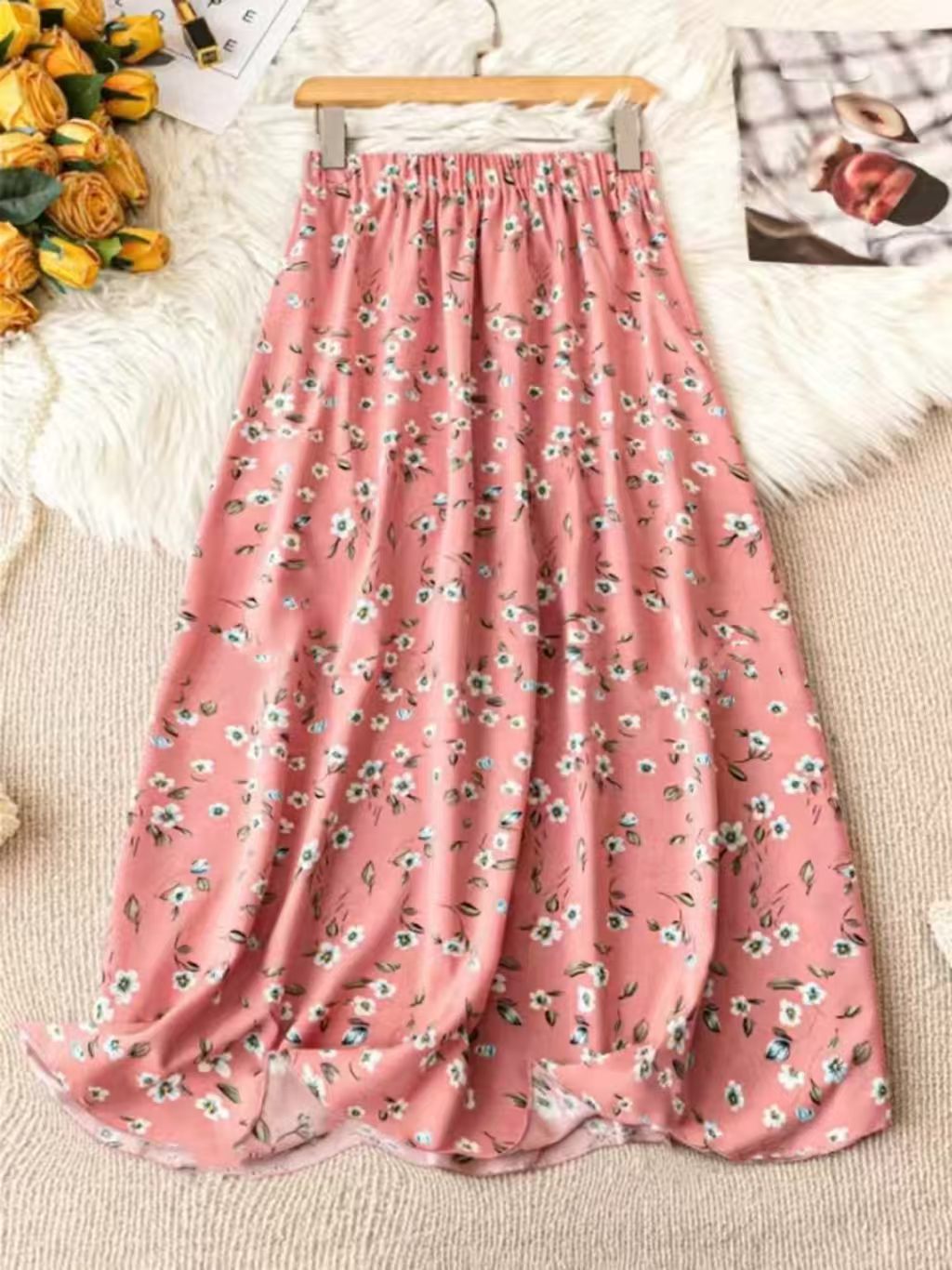 New Womens Floral Print Mini Skirt