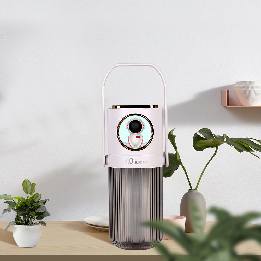 Humidificador HOMEFISH de 300 ml y 2000 mAh con batería para dormitorio.