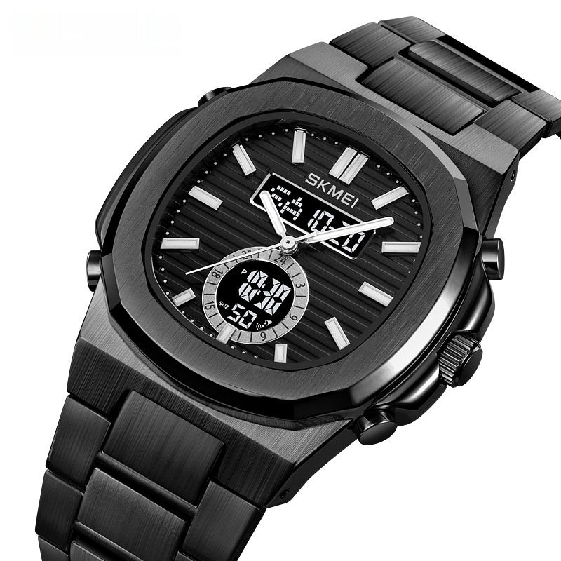 Elegante reloj deportivo impermeable para exteriores con pantalla luminosa para estudiantes.