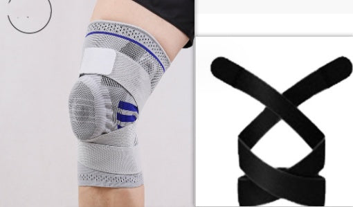 Rodillera deportiva de compresión con absorción de impactos y protección para fitness