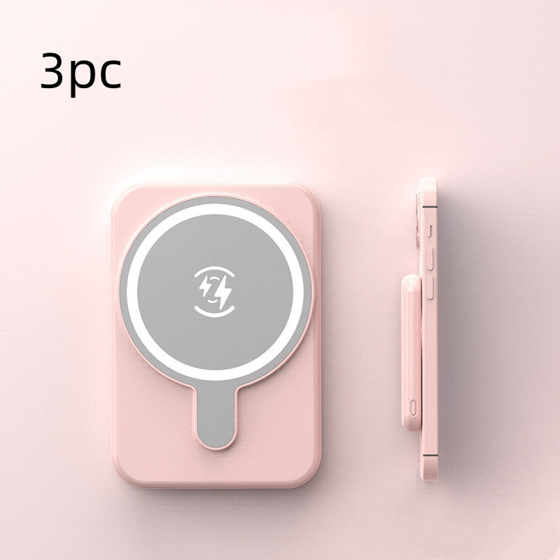 Mini banco de energía inalámbrico magnético de carga rápida de 5000 mAh portátil