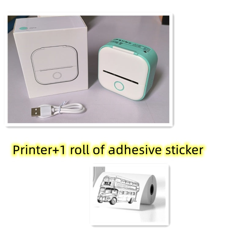 Mini impresora térmica portátil de etiquetas, impresora de fotos para el hogar, impresora de preguntas incorrectas para estudiantes, mini impresora de etiquetas compatible con Bluetooth, etiqueta de precio