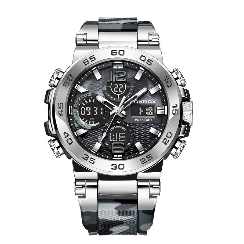Reloj deportivo elegante y multifuncional con resistencia al agua.