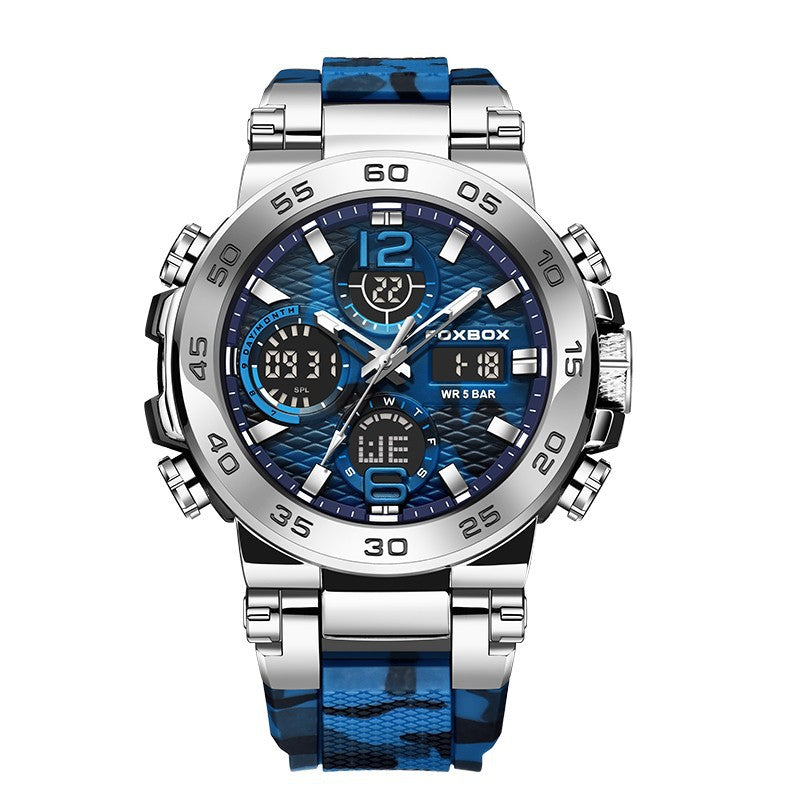 Reloj deportivo elegante y multifuncional con resistencia al agua.