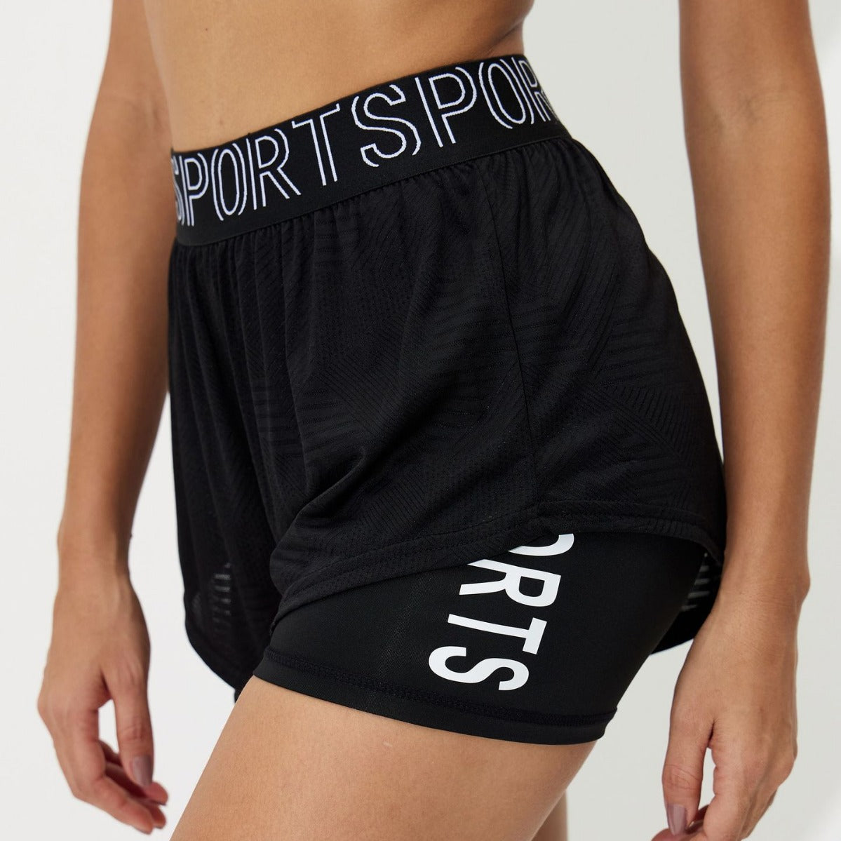Pantalones cortos de yoga de tiro medio para mujer, ideales para correr, entrenar y hacer ejercicio.
