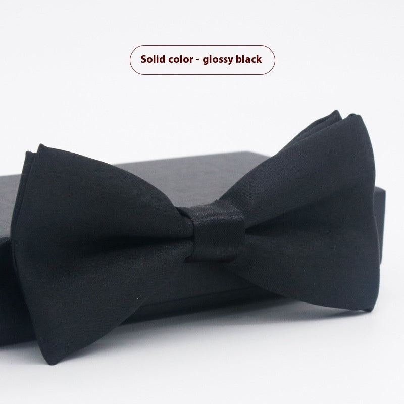 Corbata de lazo para novio, de color liso, para boda, negocios, informal, para hombre