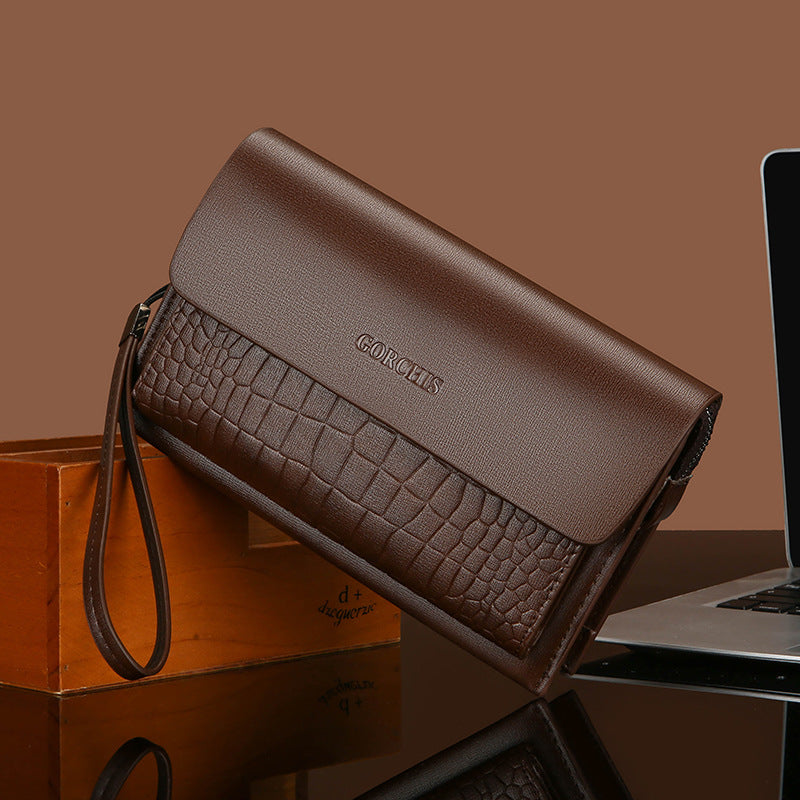 Nuevo bolso de mano informal con múltiples ranuras para tarjetas para hombre