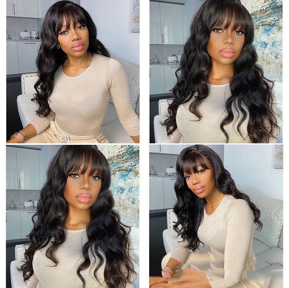 Pelucas BODY WAVE totalmente hechas a máquina sin encaje