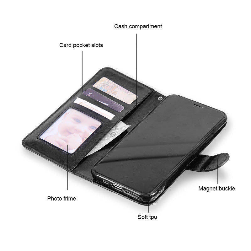 Funda tipo cartera con tapa para teléfono móvil clásico