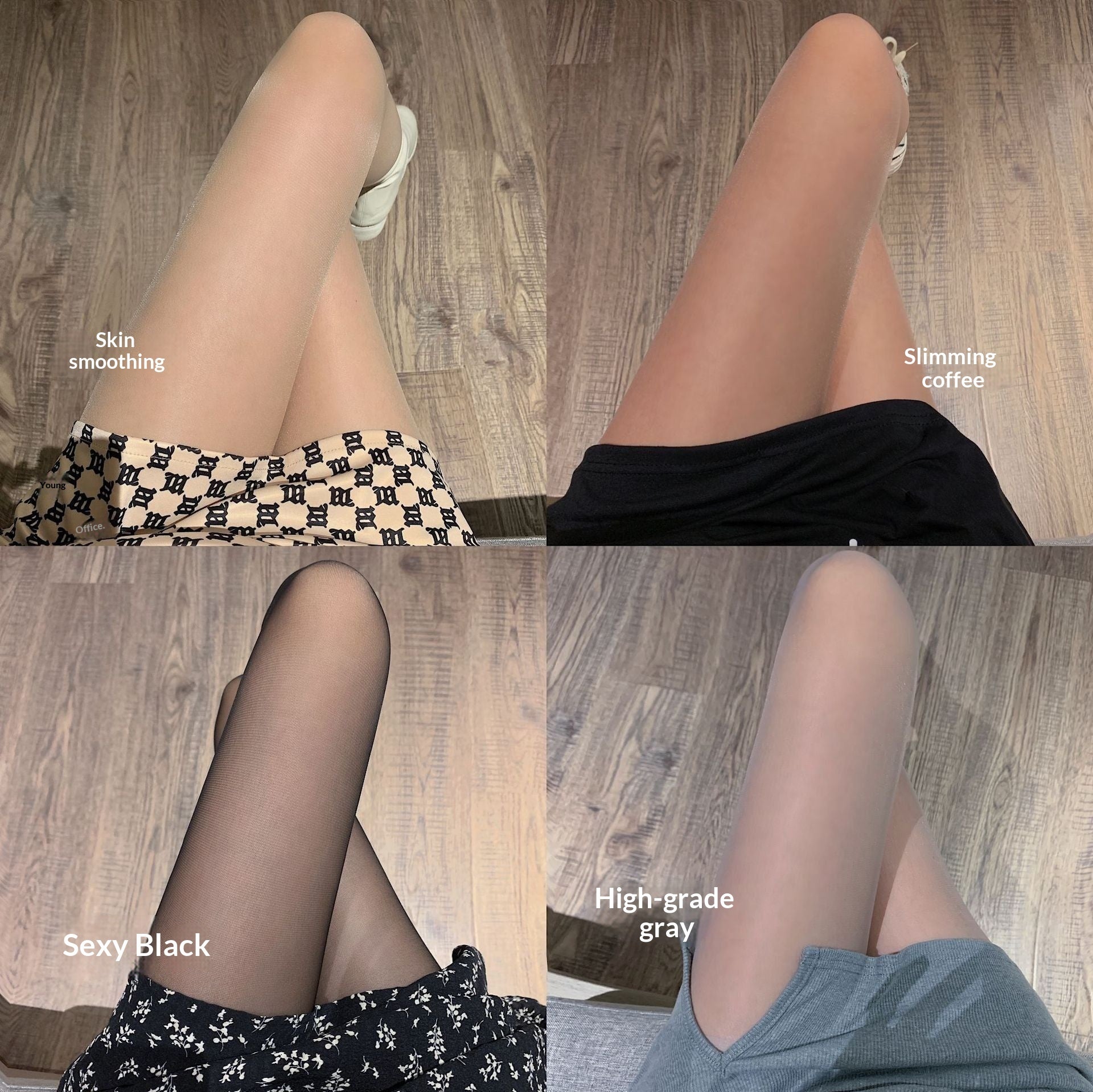 Ultra-thin Silk Pantyhose With A Gusset For A Butt-lifting Effect