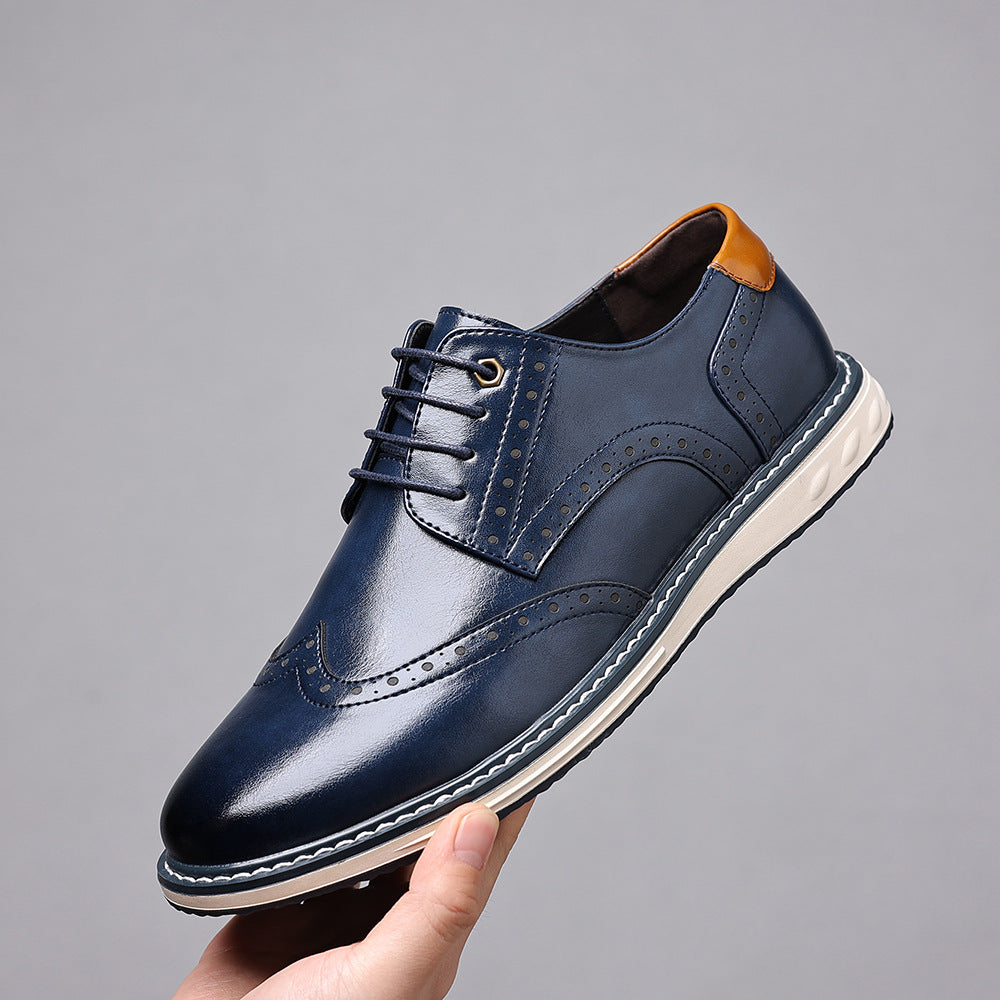 Zapatos de cuero informales de negocios para hombre británicos