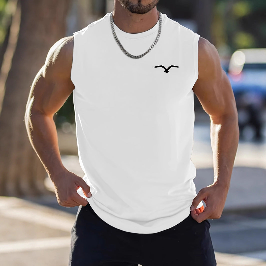 Mens Fashionable Casual Printed Sleeveless Vest