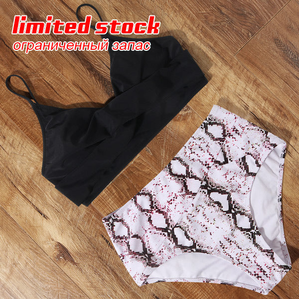 High Waist Bikini Leopard Bikini Women Push Up Swimsuit