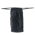 Black Non-woven Disposable Thongs Beauty Salon Sauna Sweat Steaming Hall Thong