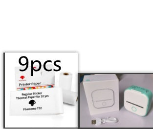 Mini impresora térmica portátil de etiquetas, impresora de fotos para el hogar, impresora de preguntas incorrectas para estudiantes, mini impresora de etiquetas compatible con Bluetooth, etiqueta de precio