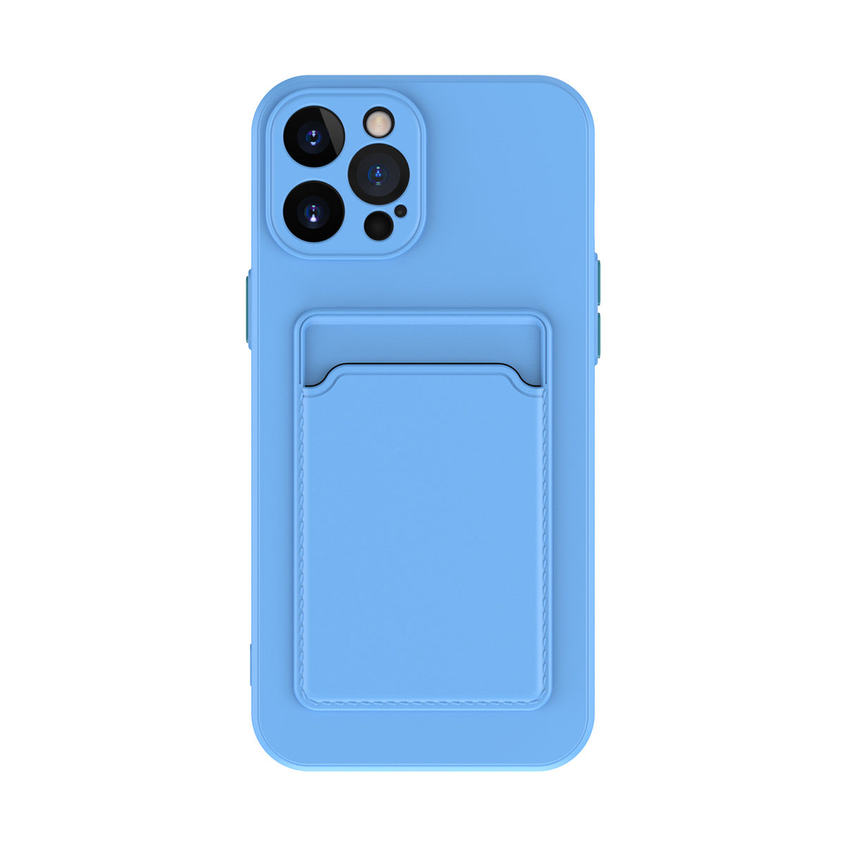 Funda de silicona líquida para teléfono de color puro y sencillo