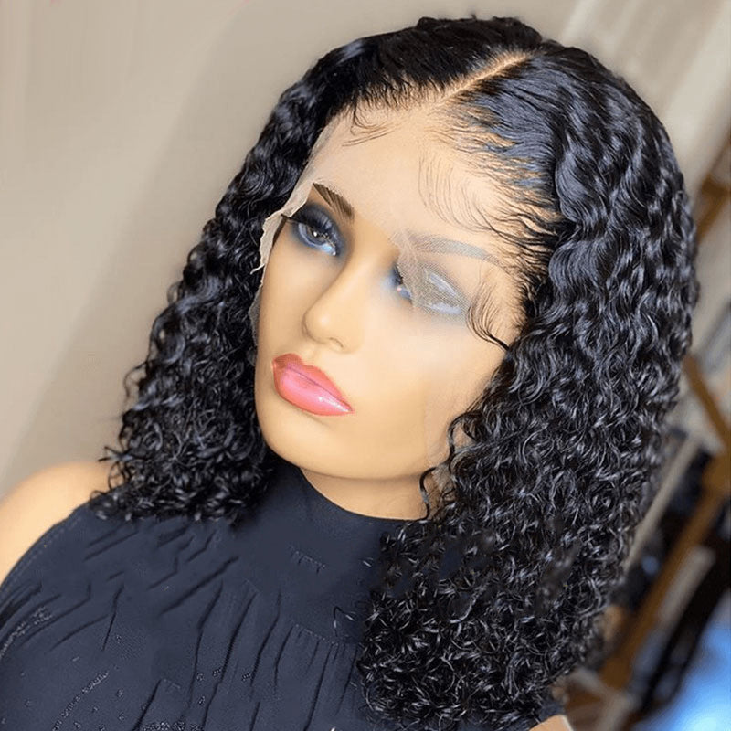 Cabello africano corto y rizado para mujer