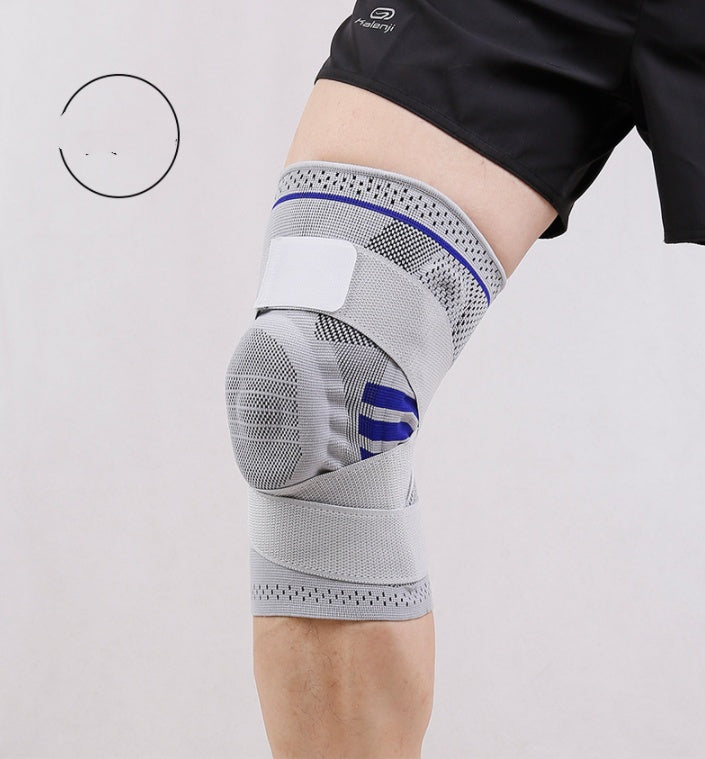 Rodillera deportiva de compresión con absorción de impactos y protección para fitness