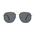 Retro Double-bridge Hollow-out Metal Sunglasses With A Premium, High-end Look