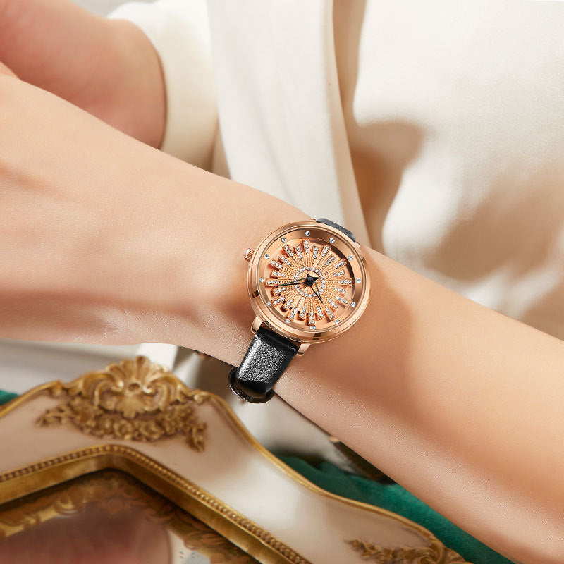 Reloj de cuarzo elegante y de moda para mujer