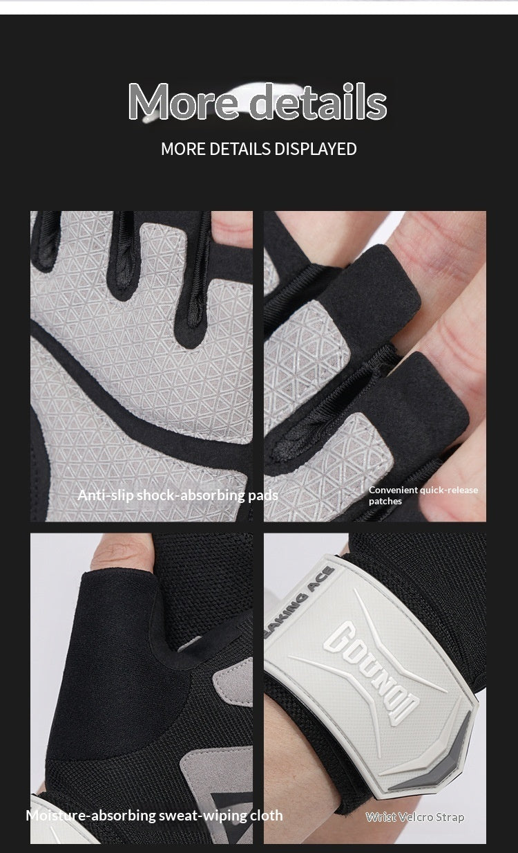 Guantes de medio dedo para ciclismo y escalada al aire libre