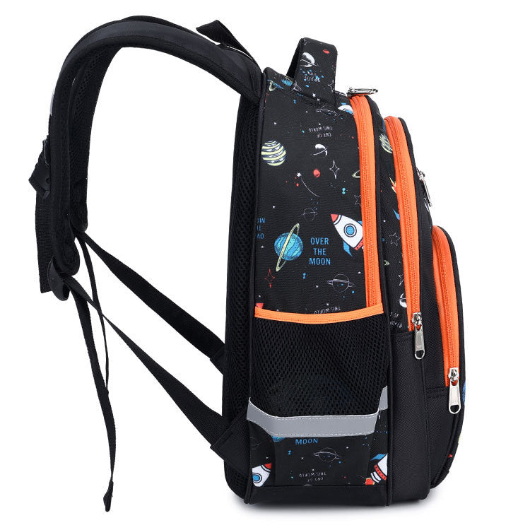 Mochila infantil de gran capacidad para niños de primaria, mochila escolar espacial