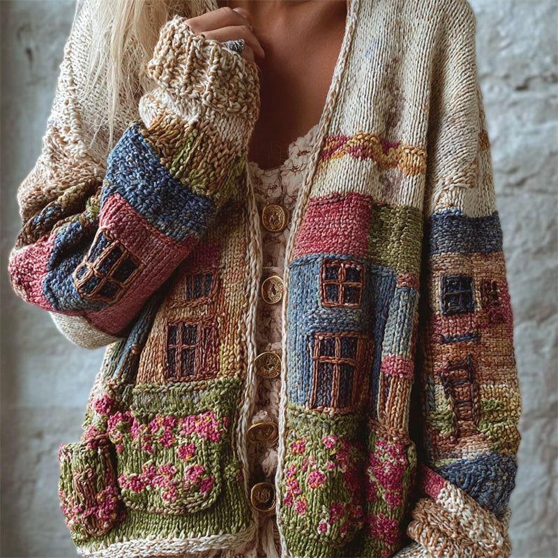 Chaqueta casual de moda para mujer con estampado digital