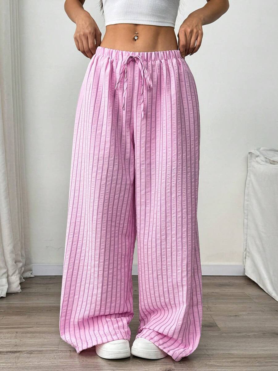 Waist-cinched Versatile Elegant Pleated Casual Pants