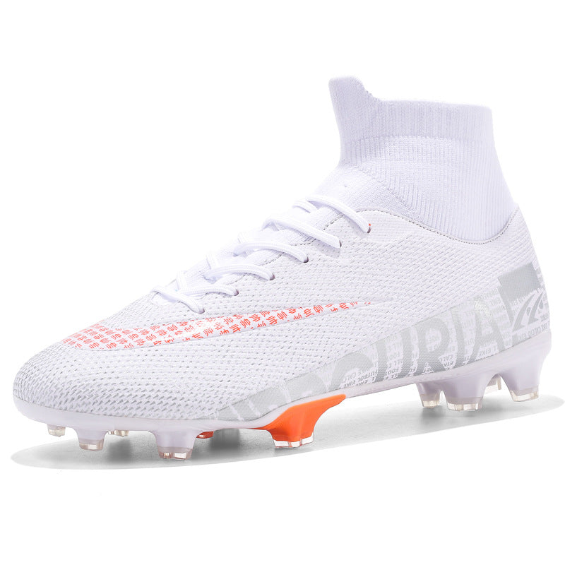 Zapatillas de fútbol de caña alta para hombre y mujer, con clavos rotos, tacos cortos AG, clavos largos TF, zapatillas de entrenamiento deportivas