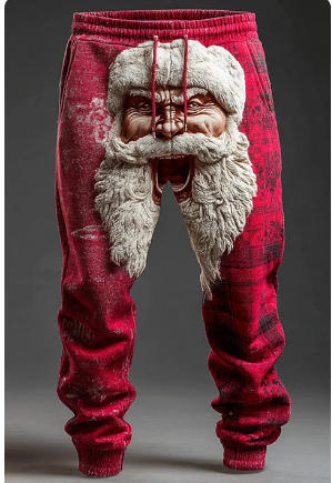 Mens Stylish Casual Printed Drawstring Sweatpants