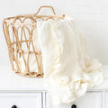 Manta de bebé con volantes para recién nacido