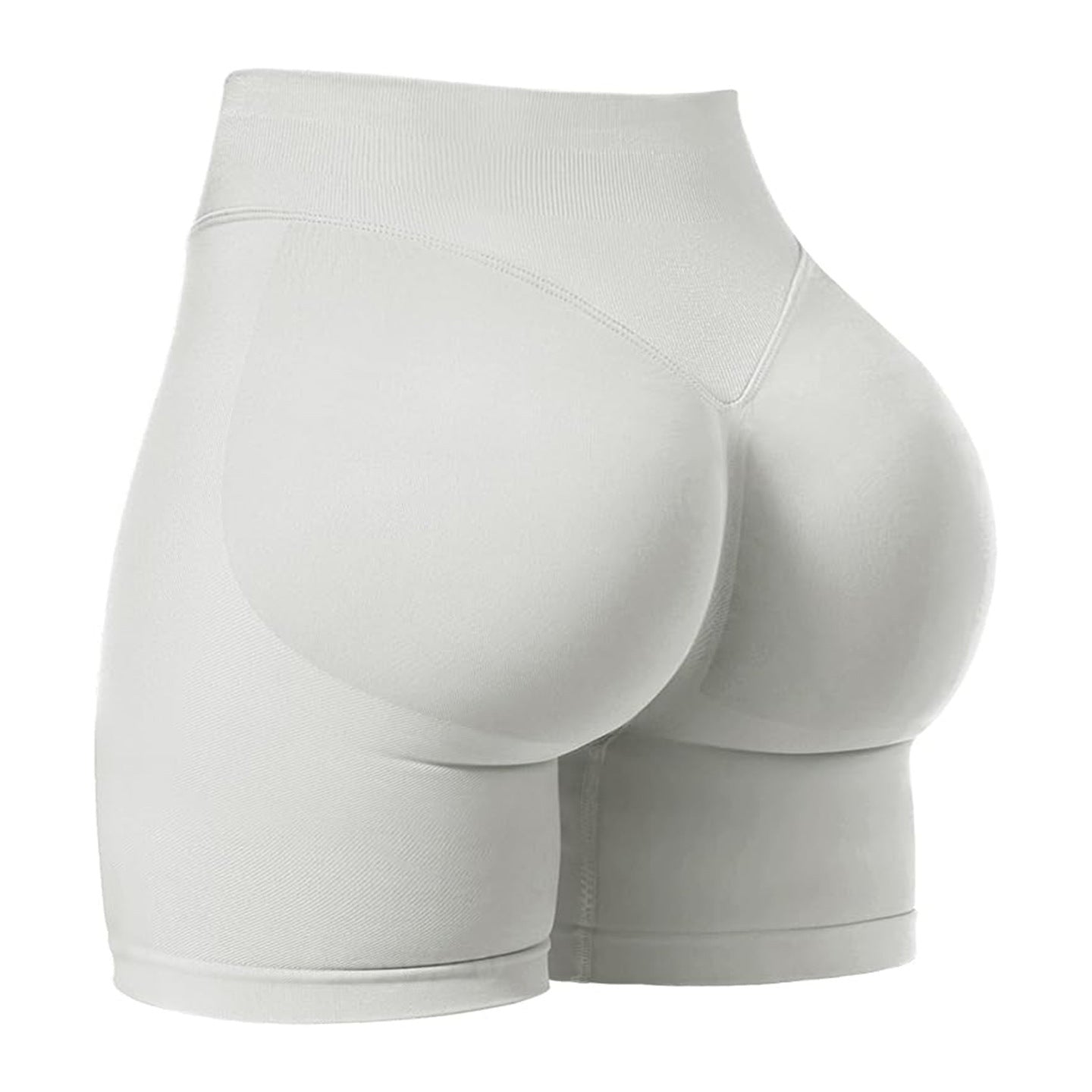 Seamless Three-panel Outerwear Sports Shorts For A Peachy Butt