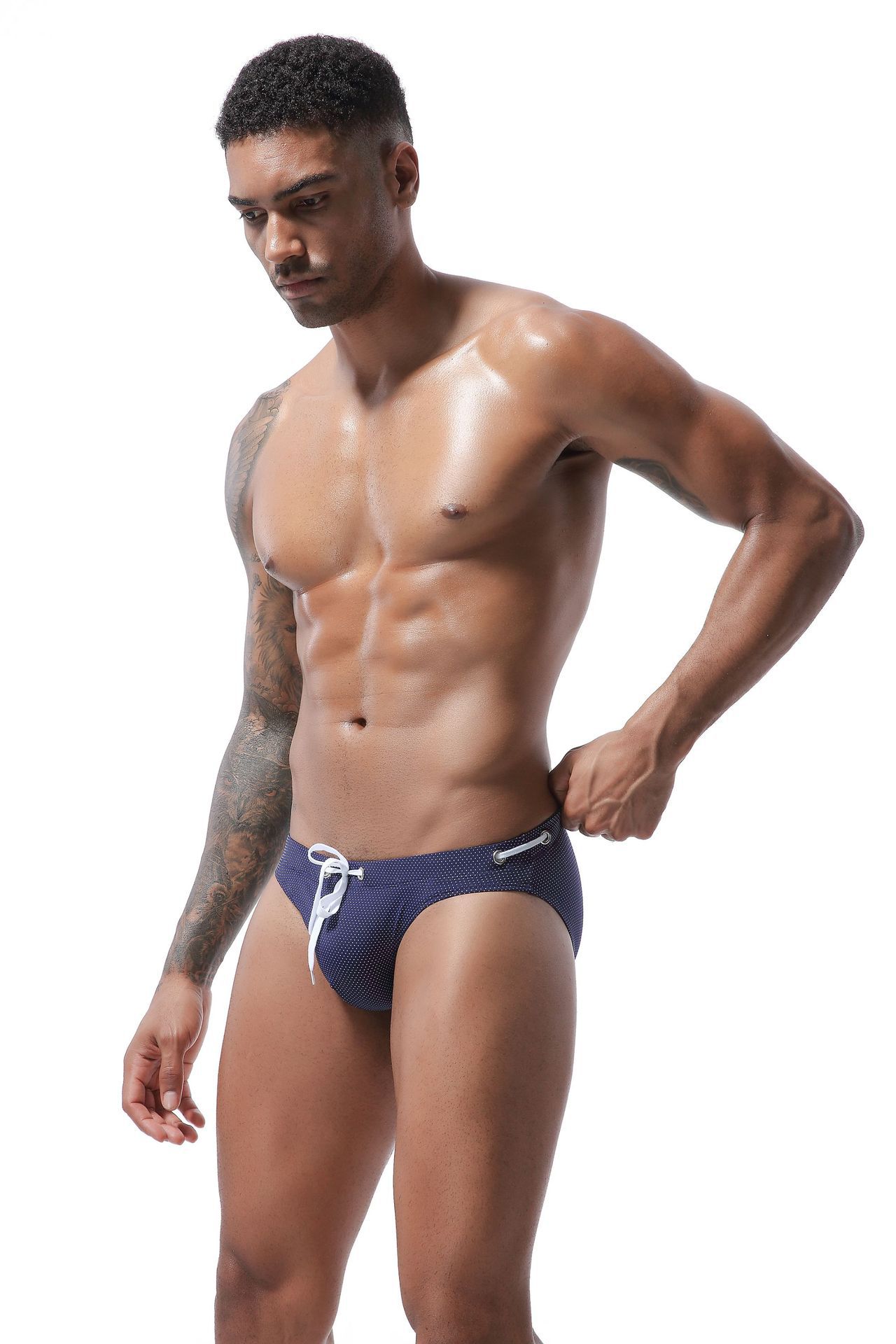 Bañador estampado para hombre con tirantes