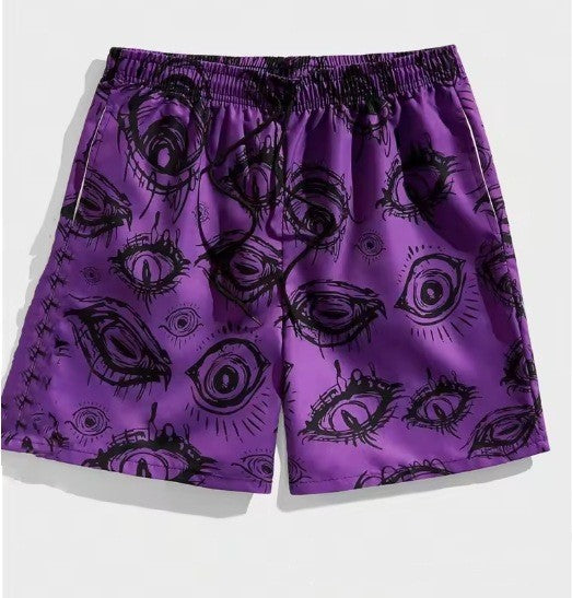 Pantalones cortos hawaianos casuales para vacaciones de verano
