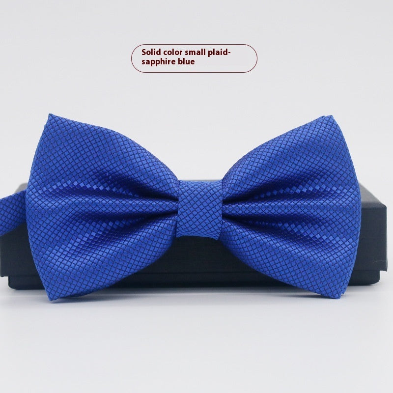 Corbata de lazo para novio, de color liso, para boda, negocios, informal, para hombre