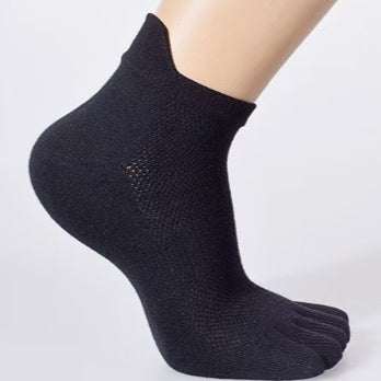 Calcetines de malla con punta abierta y talón corto para hombre