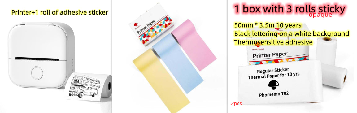 Mini impresora térmica portátil de etiquetas, impresora de fotos para el hogar, impresora de preguntas incorrectas para estudiantes, mini impresora de etiquetas compatible con Bluetooth, etiqueta de precio