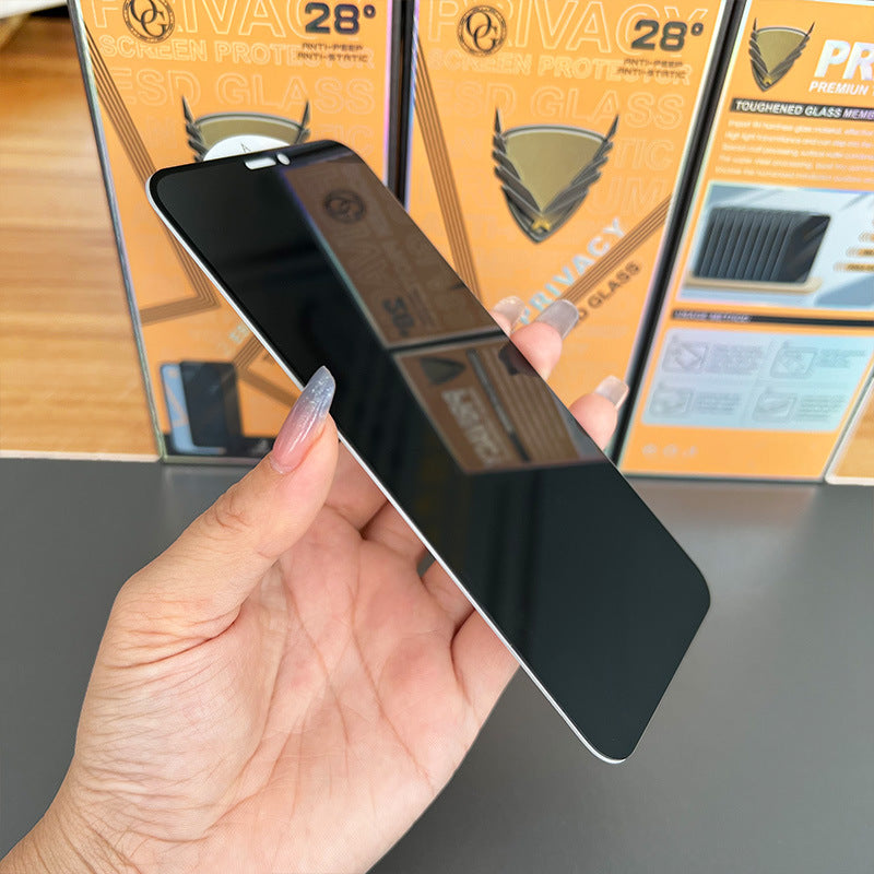 Protector de pantalla de vidrio templado HD 8 para teléfono móvil, antiespía, 12 Pro, venta al por mayor