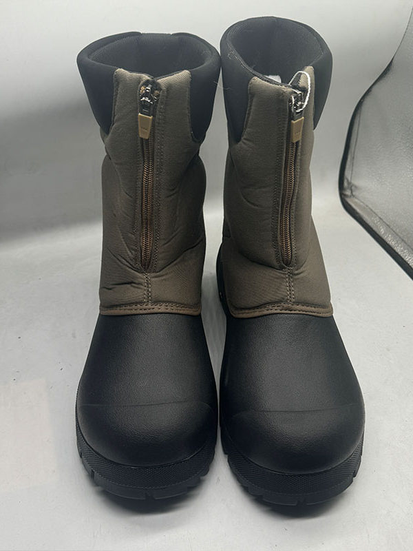 Botas de nieve de lana para exteriores, botas de trabajo con aislamiento para clima frío